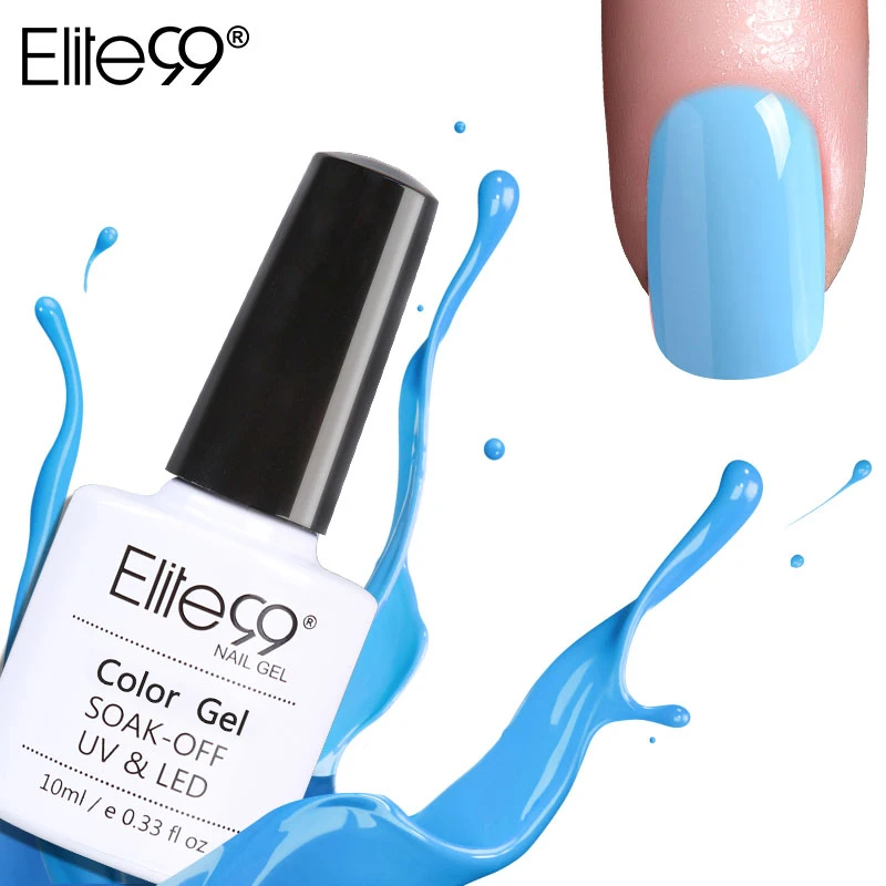 

Elite99 Beautiful Blue Colors Nail Gel Polish LED UV Gel Lacquer Lak Long Lasting 10ml Gel Varnish Gelpolish Nail Art
