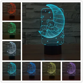 

Luminaria De Mesa 3d Lamp Lampe De Table Moderne Lamps For Bedroom Tiffanylampe USB 3D LED Night Light