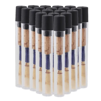 

Yibuy 100pcs 72mm Length Oboe Reeds Medium 2.5 Strength with Protecting Holder