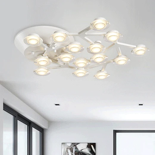 

Modern LED pendant lights fixtures for kitchen design lamps for dining room living room art deco lamp acrylic lampshade ring