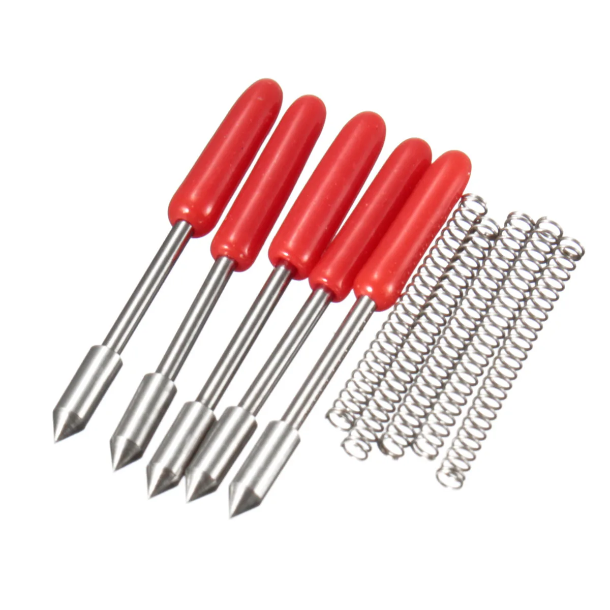 

XNEMON High Quality 5PCS 45 Degrees Blades for Graphtec CB09 Vinyl Cutter Cutting Plotter+Springs 45 Drgree Milling Cutter