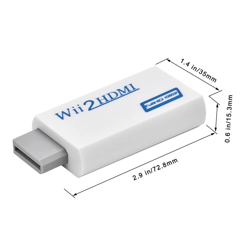 Wii в HDMI конвертер Поддержка FullHD 720P 1080P 3 5 мм аудио wii 2HDMI адаптер для HDTV