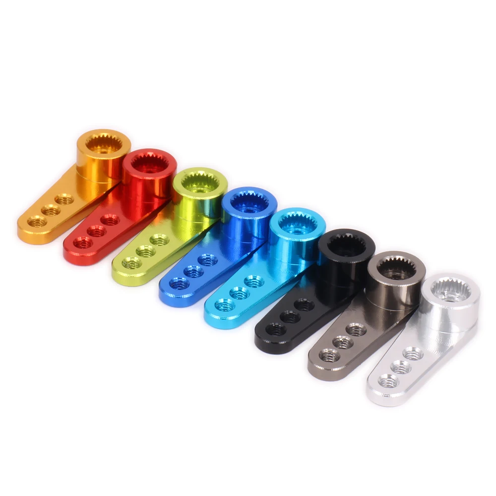 Alloy Aluminum 28 5mm 25T Teeth Tooth Steering Half Servo Arm Horn For 1 10 Model