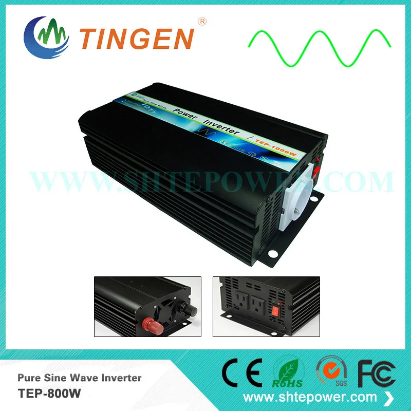 

DC to AC inverter TEP-800W invertor off grid tie system pure sine wave 800W AC 220V 230V DC 12V 24V 48V input Power inverter