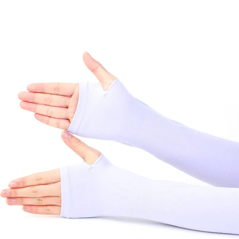 Protection Anti UV Long Gloves Women Sunscreen Arm Warmer Half Finger