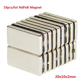 

10pcs 20x10x2mm Neodymium Magnet small mini Super Powerful Strong Magnetic Magnets NdFeB Magnet