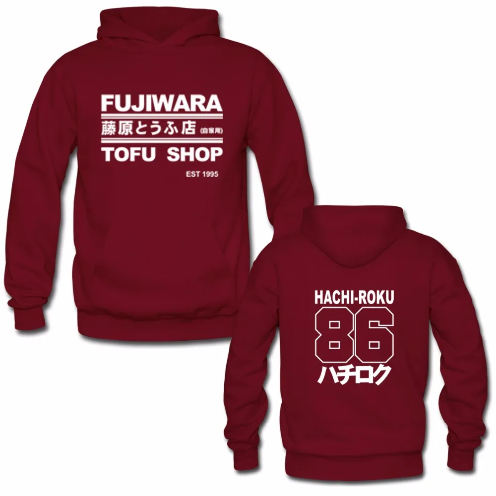 

Laukexin Mens Hoodies Takumi Fujiwara Tofu Shop Delivery AE86 Initial D Manga Zipper Hoodie Sweatshirt Many Style Hoody