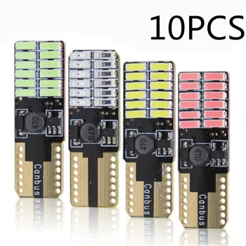 

Hoping 10pcs led T10 168 194 5w5 canbus led 24smd interior lighting car styling 12v led led light source