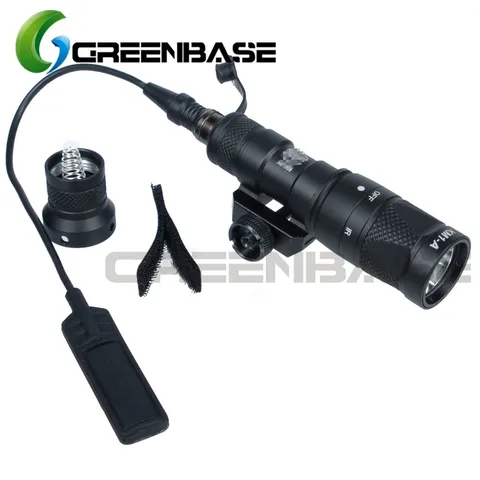 Branco e Led Greenbase Tactical Escoteiro Luz Weaponlight Lanterna ir Constante Saída Momentânea 20mm Ferroviário M300v-ir sf