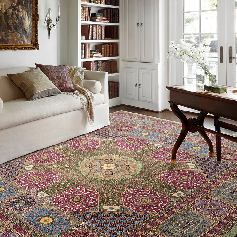 Afghanistan Continuous System Persia Pattern Nation Wind Bedroom A Living Room Tea Table Manual Wool Carpetgc193kilimyg40