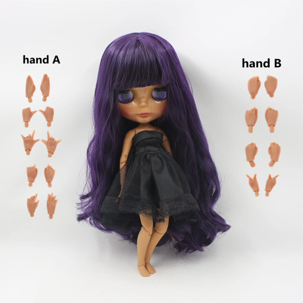 Fortune Days Nude Blyth Doll No 280bl169 Deep Purple Hair With
