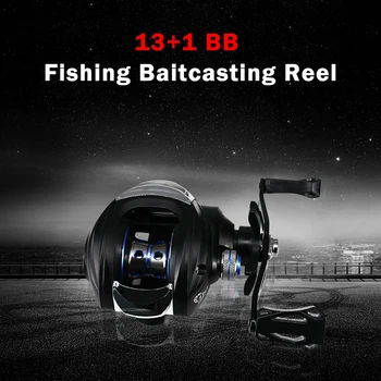 

Baitcasting Reel 4+1 Ball Bearings Fishing Reels Super Magnetic Braking System Casting Reel With 7.2:1 Gear Ratio