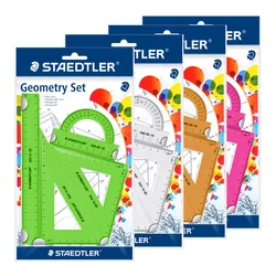 STAEDTLER Color student four-piece suit with ruler triangle plate protractor