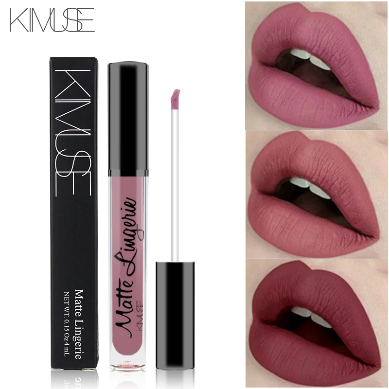 

KIMUSE Liquid Lipstick Matte Ultra Long Lasting Lipstick Waterproof Matte Lip Gloss Beauty Makeup Lip Stick