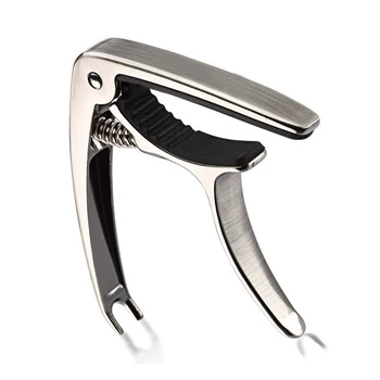 

Wholesale 3PCS 2 2-in-1 Silver Aluminum Single-handed Guitar Capo with Bridge Pin Puller Tune Quick Change + Pulling Bridge Pin