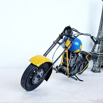 

Big Tin Motorcycle 1:6 Metal Crafts Iron Vintage Car Model Decoration Photography Decoration Gifts