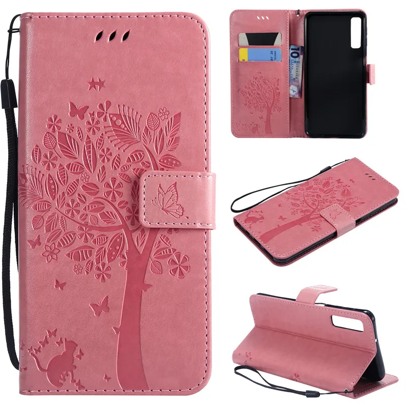 Flip Leather Case For Samsung Galaxy A7 2018 A750 Phone Case For Samsung A7 2018 Pattern Luxury Wallet Cover Stand Phone Cases (4)