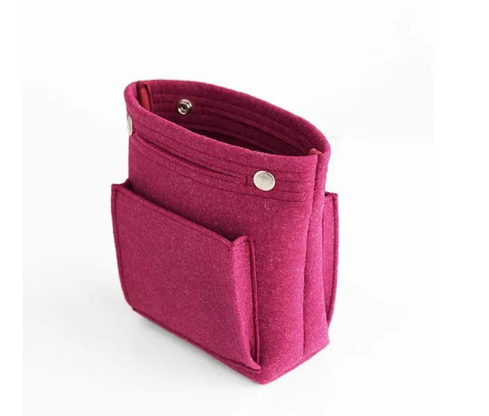 Фетровая сумочка для косметики, органайзер, сумочка, косметичка, дорожная сумка для женщин - Цвет: Фиолетовый