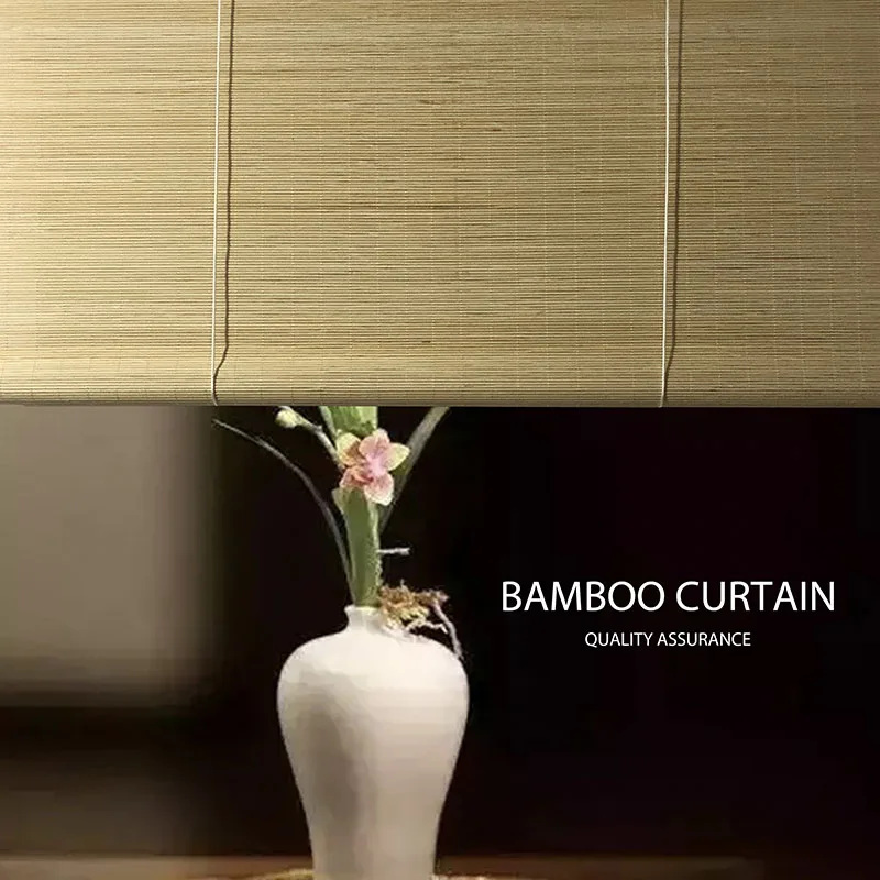 

Window Curtains Bamboo Curtain Customization Home Shade Blackout partition Natural Wool Shutters Environmental Protection