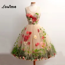 Роскошное платье с цветочным узором Коктейльные Вечерние Платье Couture по колено Выпускной с надписями, одежда для девочек-подростков, одежда для Vestido De Formatura платья для выпускного вечера