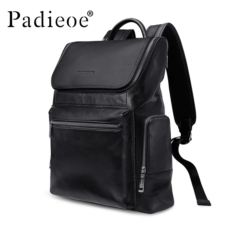 Padieoe для мужчин Рюкзак bookbag s сумка пояса из натуральной кожи роскошные колледж