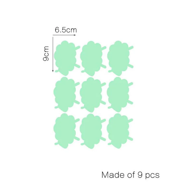 9 шт./компл. творческий с мультипликационным принтом «Овечка» Светящиеся Настенные наклейки ФЛУОРЕСЦЕНТНОЕ свечение обои декор стен в детской комнате Стикеры украшения
