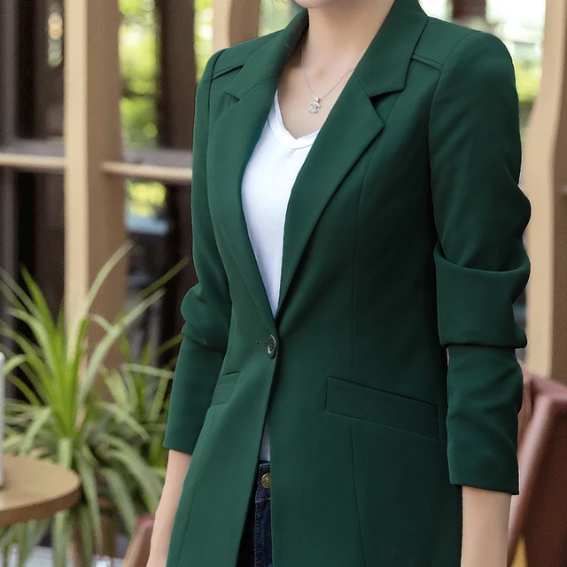 lange blazer groen lange blazer groen