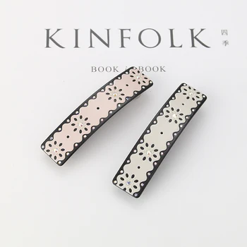 

2020 New Design Fashion Hair Clips Acetate Samll Flower Hair Barrettes Clips Crystal Hairpins For Women Girls Hair Accessories