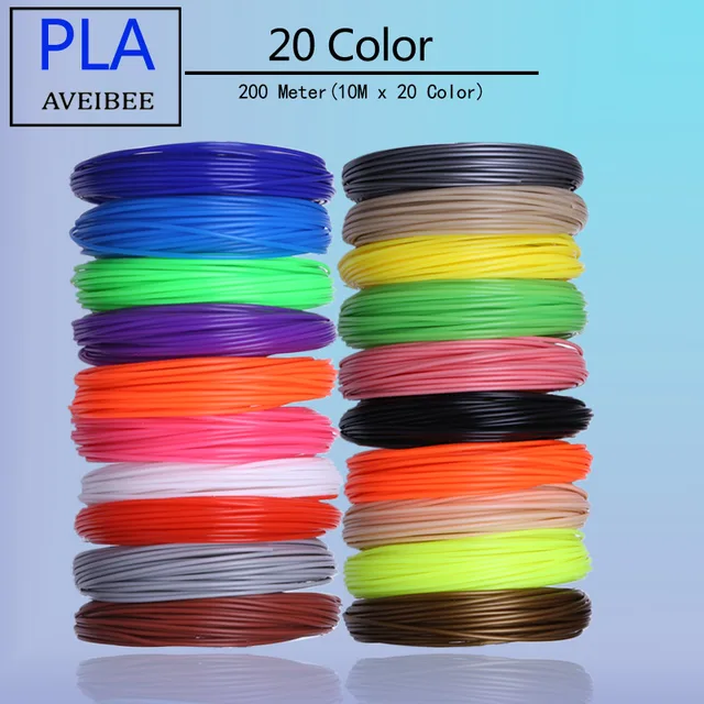Cheap 3D Printer Filaments 200 Meters 20 colors 3D Printing Pen Plastic Threads Wire 1.75 mm Printer Consumables 3 D Pen Filament PLA Cheap 3D Printer Filaments 200 Meters 20 colors 3D Printing Pen Plastic Threads Wire 1.75 mm Printer Consumables 3 D Pen Filament PLA