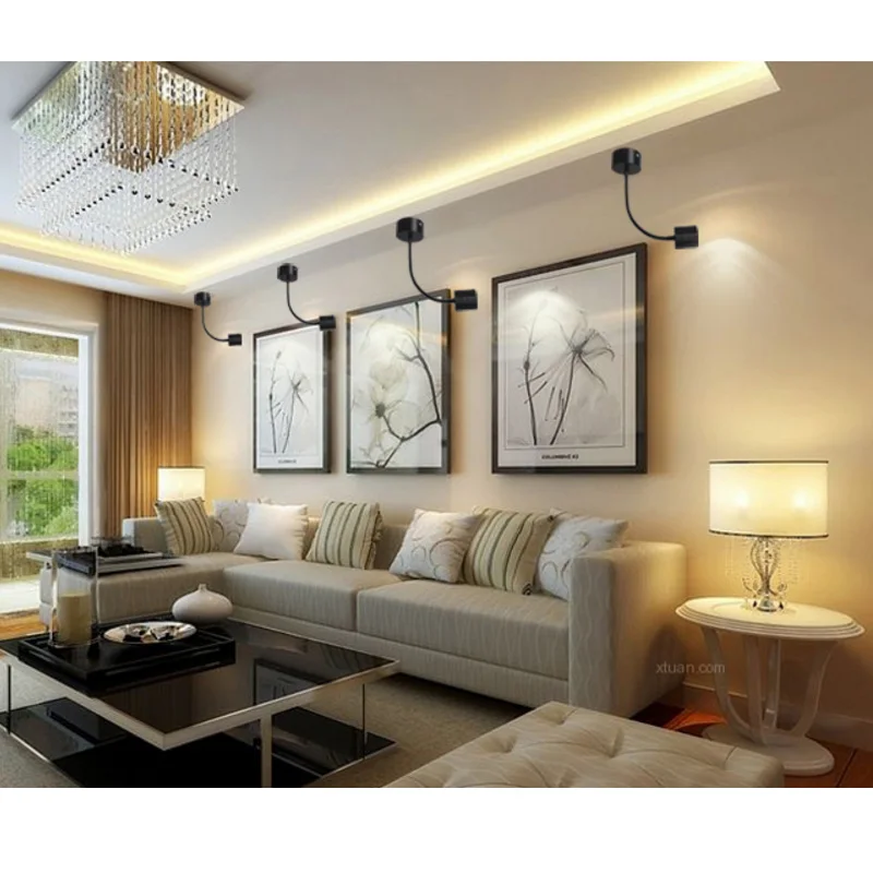 Modern LED COB Wall Light 5W Flexible Hose Flexible Arm Light Lamp Bedside Reading Wall Spot Lighting Bathroom AC85-265V