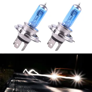 

New 2Pcs/Lot 12V 100W LED H4 6000K Gas Super Bright White Car Headlight Led Light Lamp Bulbs Fog Lamps Car Styling Promotion