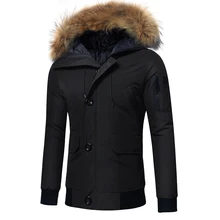 Зимние теплые мужские хлопковые куртки с капюшоном, пальто и куртки, утолщенная верхняя одежда, повседневные однотонные парки, большие размеры M-4XL