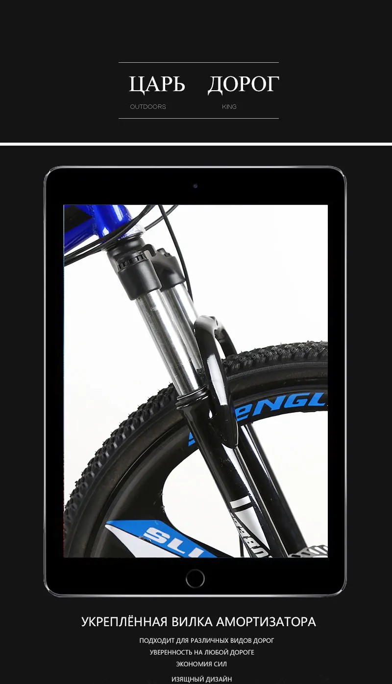 Discount 26 inches 21 Speed Folding Bicycle Male / Female / Student Mountain Bike Double Disc Brake Full Shockingproof Frame Brakes 3