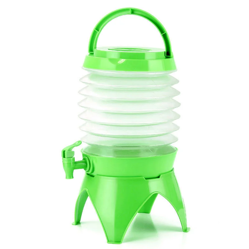 

5L Outdoor Folding Bucket Beer Barrel Camping Hiking Drinks Container with Tap