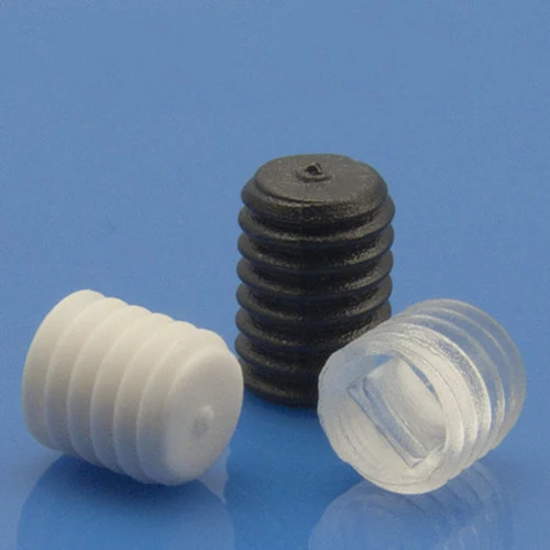 30Pcs M3 M4 M5 M6 Acrylic Slotted Headless Grubs flat end Screws Transparent Plastic Screw PC