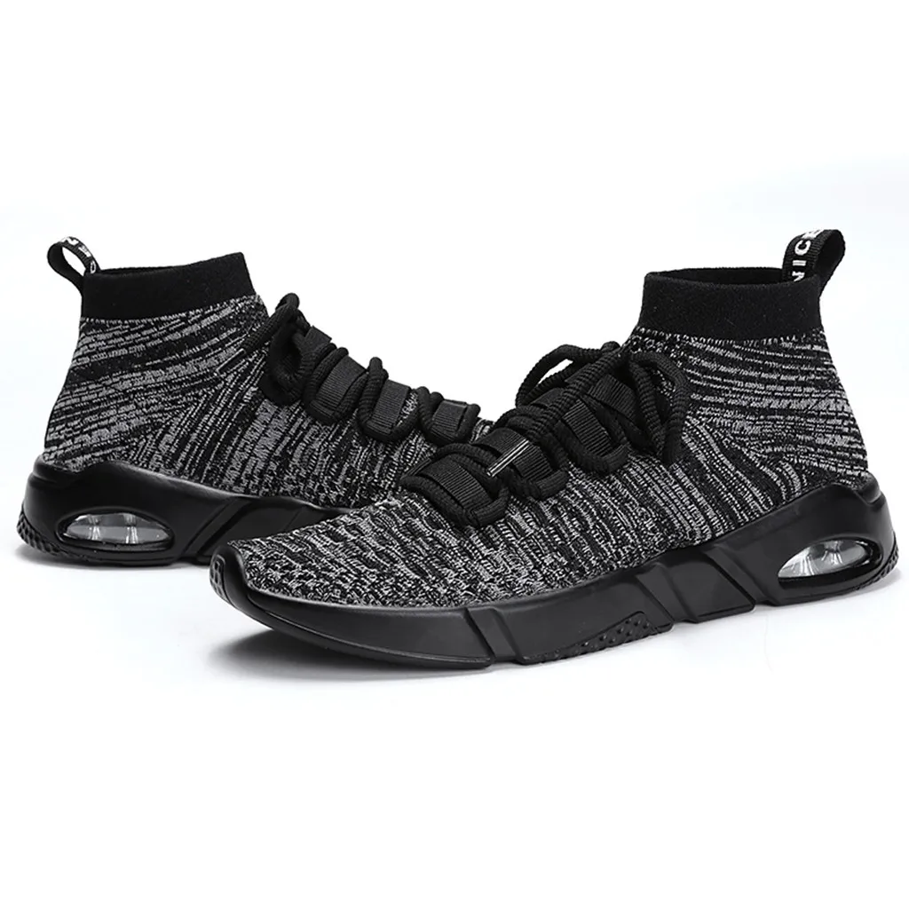 

CHAMSGEND Sneakers Women Men Knit Upper Breathable Sport Shoes Sock Boots Woman Chunky Shoes High Top Running Shoes For MenWomen