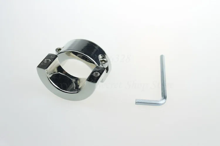 Metal Screw Locking Penis Rings,Scrotum Testicle Stretched Lock,Cock Ring,Cock Clamp,Adult Game Toys for Male Chastity Device
