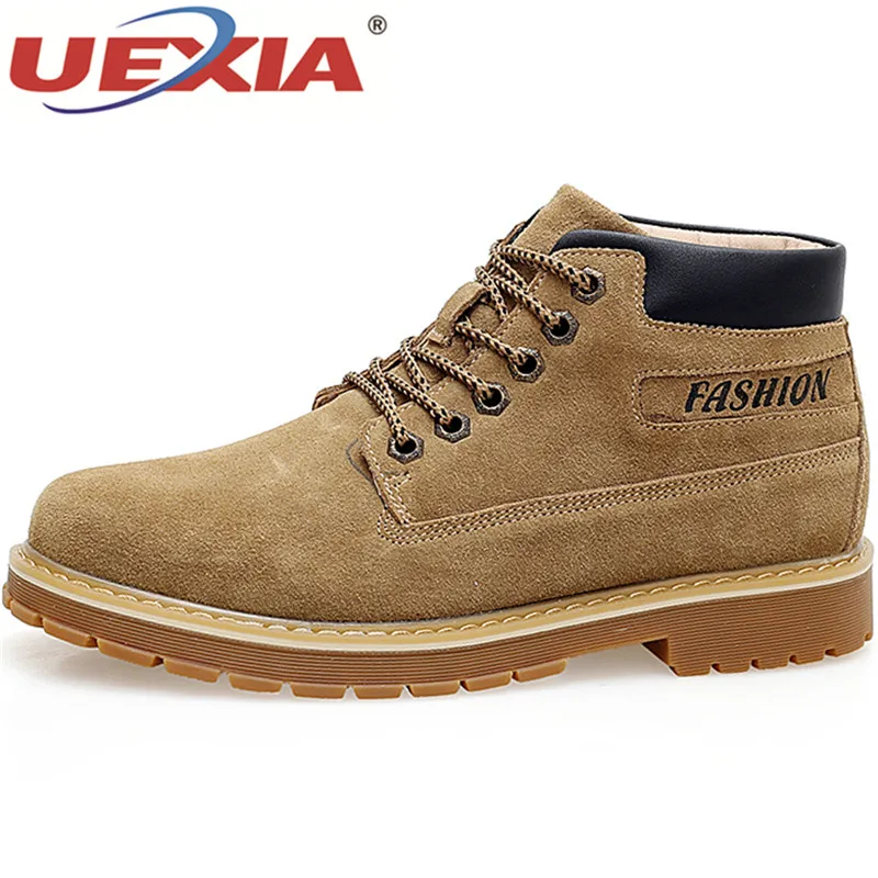 

UEXIA Shoes Men boots Fashion Men Ankle Boots winter Men Motorcycle Boots male Oxfords Shoes Leather Martin boots men's Casual