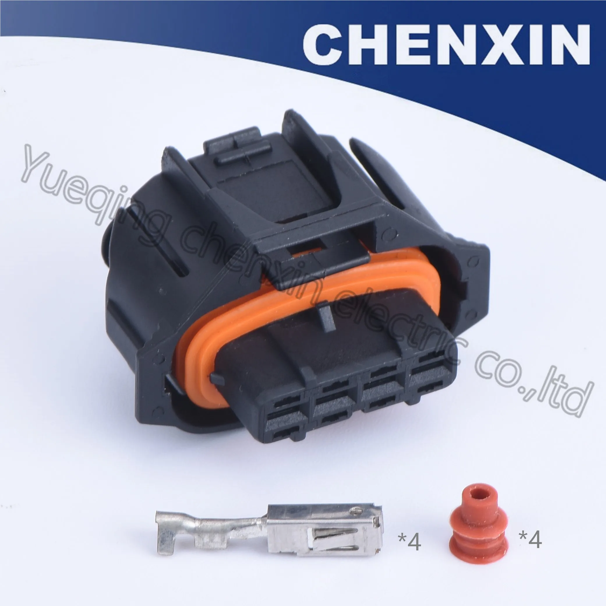 Black 4 pin car waterproof auto connector (female) 3.5mm connector air conditioning socket BA BF