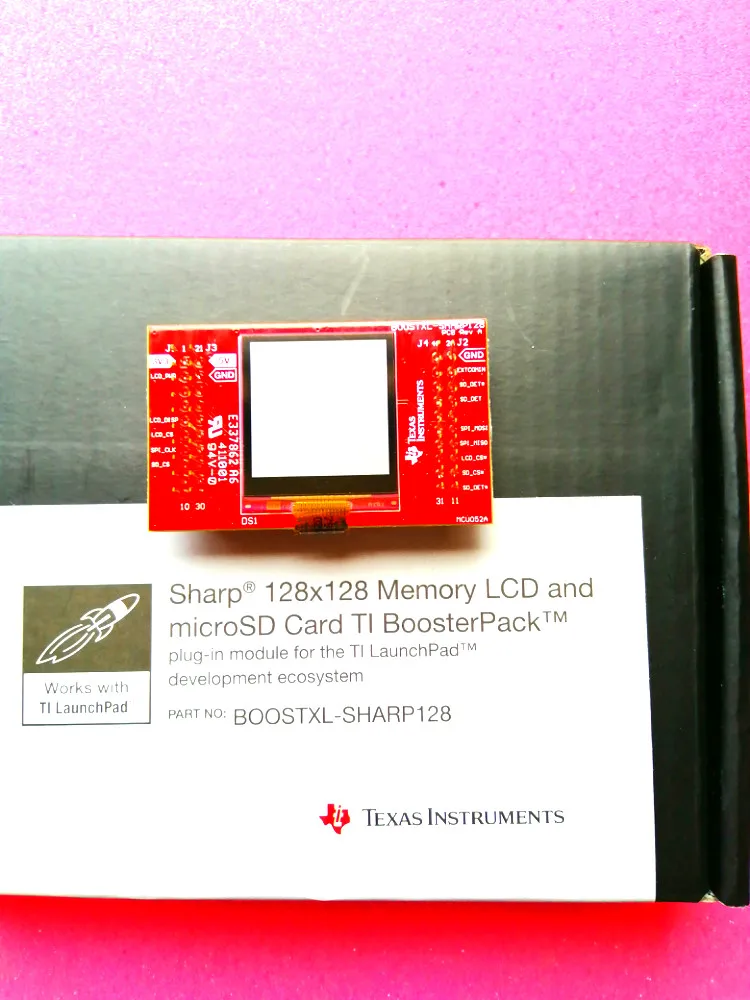 

ЖК-модуль Spot BOOSTXL-SHARP128 MSP430FR5969, LS013B7DH03