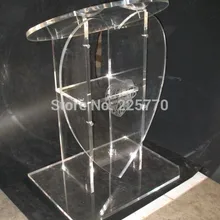 В форме сердца акриловый церковный пюпитр церковный из оргстекла, церковная из органического стекла Подиум