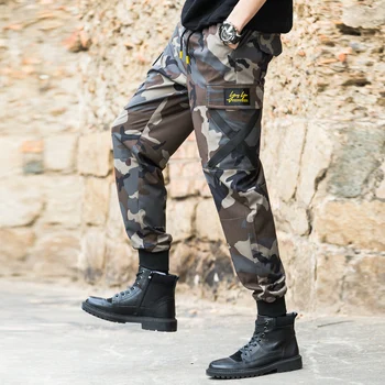 

Large Size 6XL 5XL New 2019 Men Fashion Military Style Multi Pocket Cargo Pants Casual Straight Long Baggy Overalls Trousers