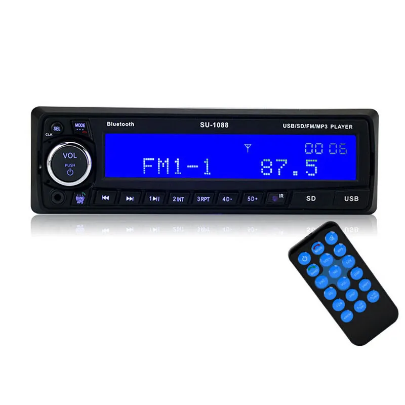1088 Car Radio 12V Bluetooth V2.0 SD USB MP3 MMC WMA Audio Stereo In