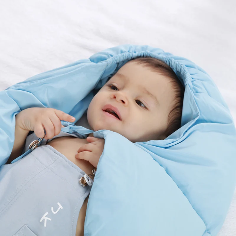 От 0 до 2 лет Конверт для новорожденных спальный мешок коляска зима кровать Пеленальное Одеяло с запахом постельные принадлежности милые вышитые мешок для сна для малышей