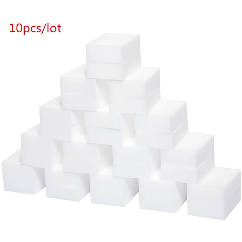 

10pcs Multi-funtional White Magic Sponge Eraser Melamine Cleaner for Kitchen Dish Bathroom Cleaning Tools Nano Sponges 10*6*2cm