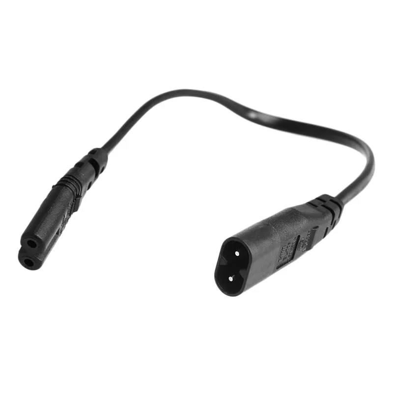 

IEC 320 2-Pin C7 Female To C8 Male Figure 8 Power Adapter Extension Cable 30CM