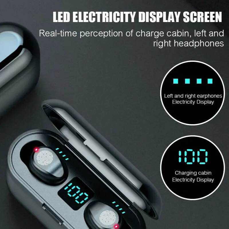 Online AERBOS Mini gemelos auriculares inalámbricos Bluetooth 5,0 auriculares estéreo auriculares deportivos en la oreja auriculares con carga para Smartphone