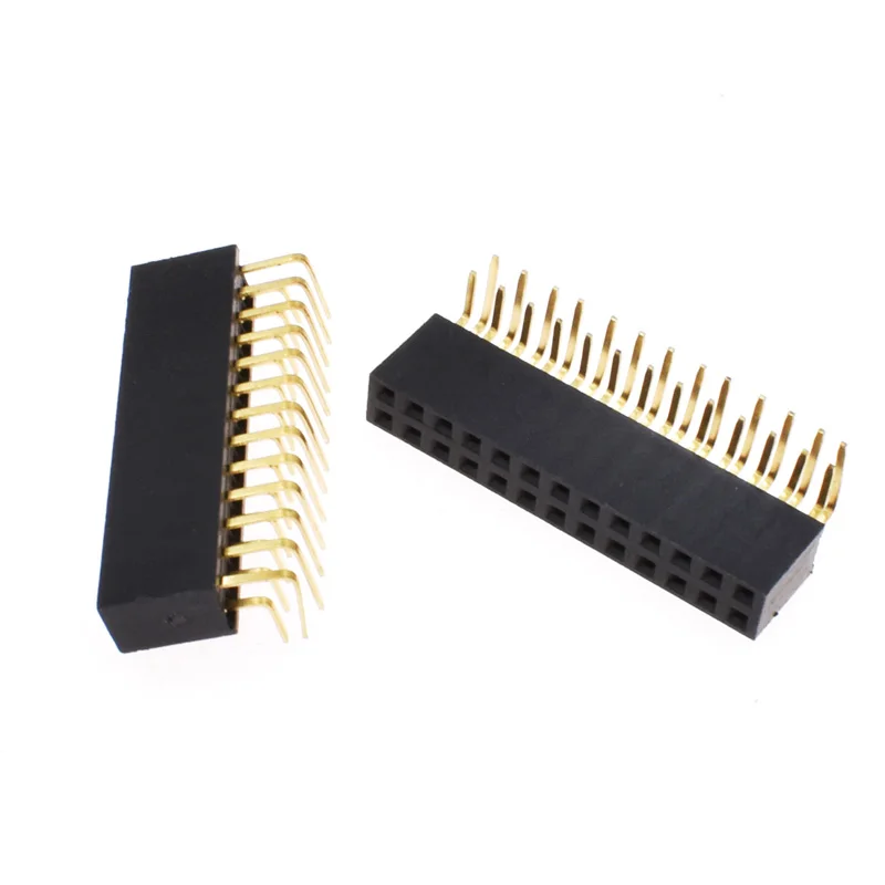 10 шт. 1X3 1X4 1X6 2X7 2X13 2X20 Pin 2,54 мм правый угол Однорядный штыревой разъем типа «папа» 90 градусов иглы Разъем