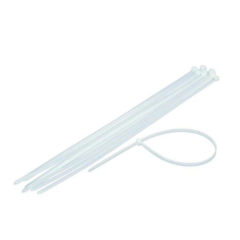 

10X Extra Long 76Cm Cable Ties White Zip Wraps