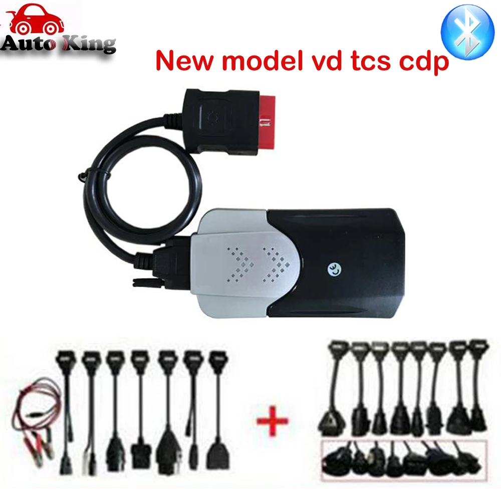 

with 2pcs BLUETOOTH NEW VCI VD TCS CDP PRO PLUS FULL Set 8pcs car and 8 truck cables as multidiag pro wow snooper DHL Free ship!